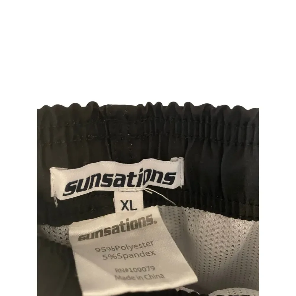 Sunsations Graphic Swim Casual Cruise Vacation Pool Beach Palm Tree Men’s  XL